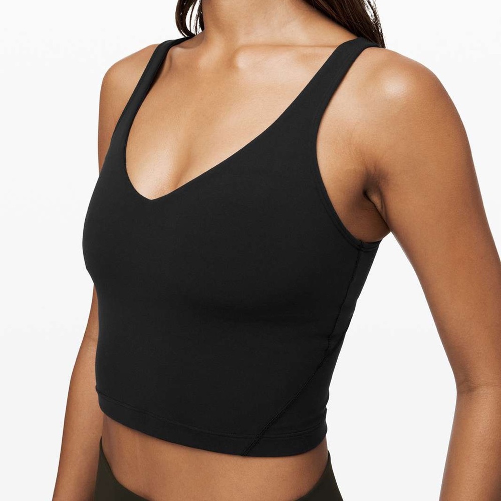 black lululemon align tank
